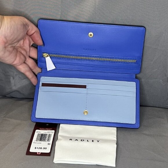 Blue Koi Fish Pond, Leather Wallet, RADLEY LONDON, NWT - Picture 3 of 6